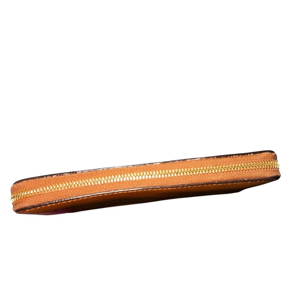 Michael Kors Tan Leather Zip Around Long Wallet - Picture 3 of 7